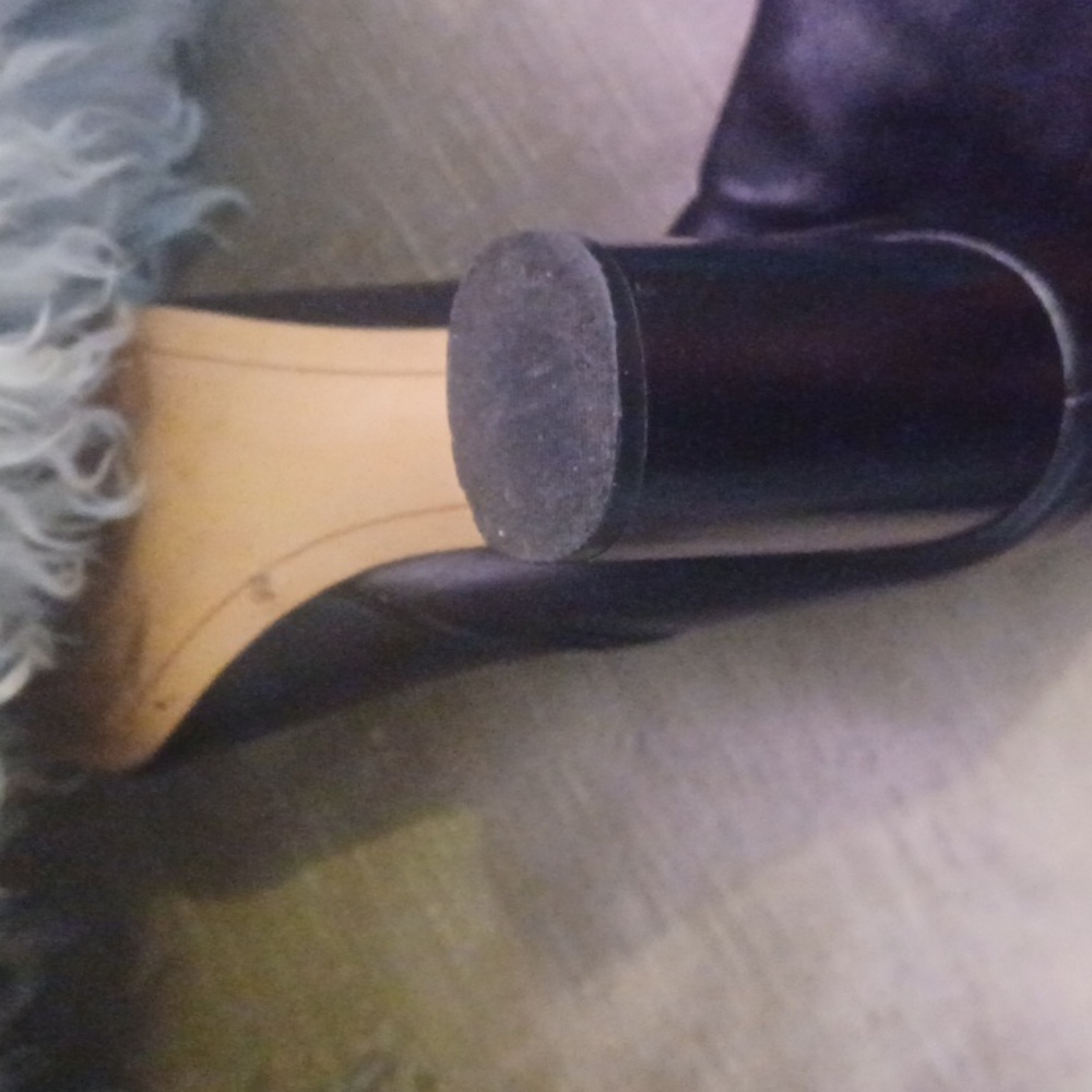 INC "TYLIEE" Black REAL Leather Over The Knee Boots sz.9 - Picture 5 of 6